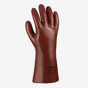 Schutzhandschuh PVC, braun